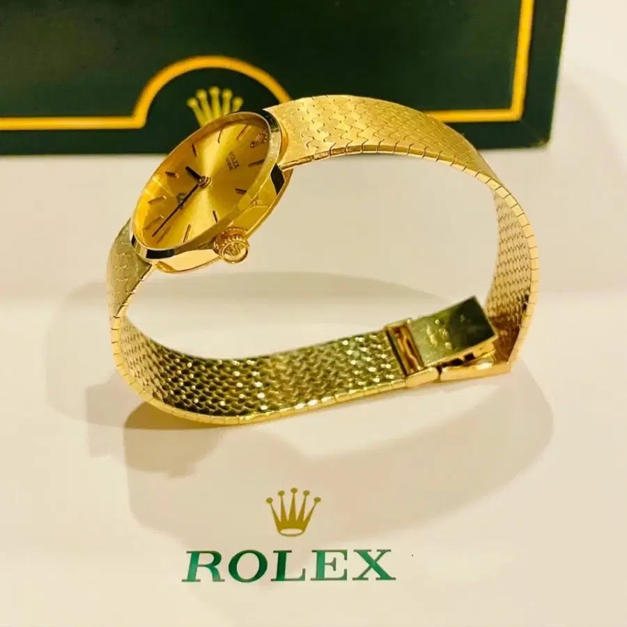 ROLEX 롤렉스 첼리니 18K 금 시계 26mm