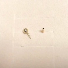 14k 볼 인터널 라블렛 피어싱 (바두께: 1mm)